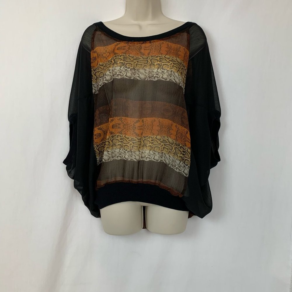 Olsenboye Women's Size M Sheer Coverup Tunic Top